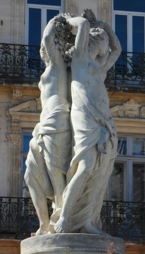 Place de la Comdie : Les trois Grces