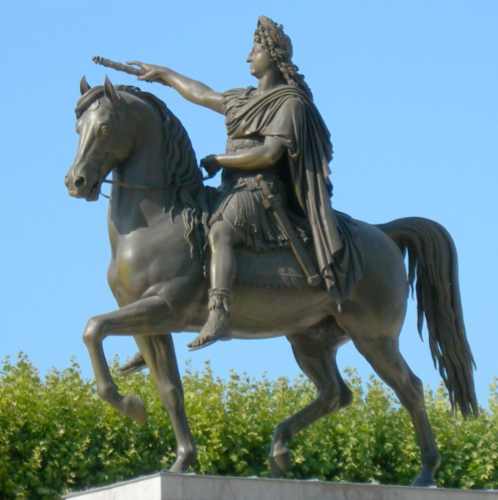 Pierre Mazeline : Statue questre de Louis XIV