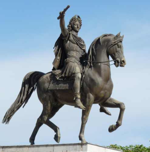 Pierre Mazeline : Statue questre de Louis XIV