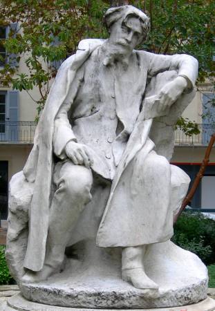 Alexandre Falguière : Statue d'Alphonse Daudet
