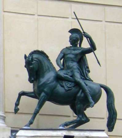 Francisque-Joseph Duret : Guerrier antique à cheval