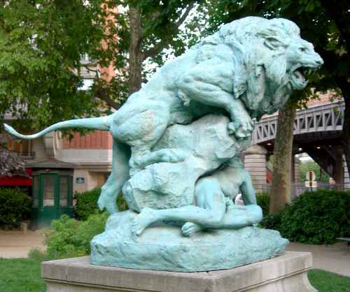 Henri Fougues : Lion rugissant