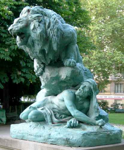 Henri Fougues : Lion rugissant