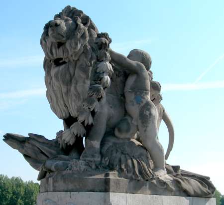 Jules Dalou : Lion conduit par un enfant (1) Jules Dalou : Lion conduit par un enfant (1)