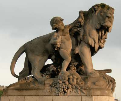 Georges Gardet : Lion  l'enfant