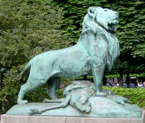 Auguste Can : Le Lion de Nubie et sa proie