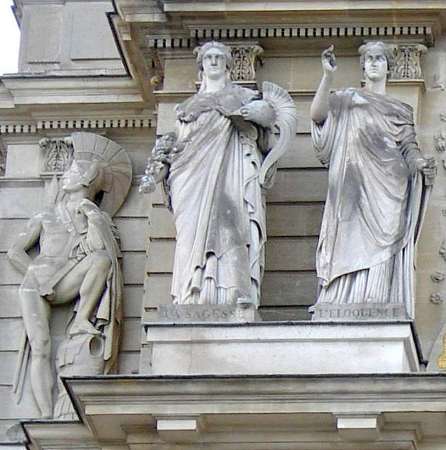 James Pradier : fronton du Luxembourg