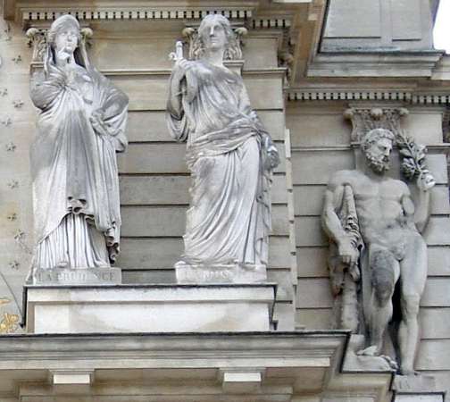 James Pradier : fronton du Luxembourg