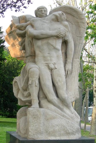 André Greck : Monument aux combattants polonais