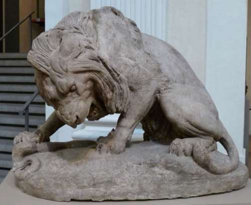 Antoine Louis Barye : Lion au serpent