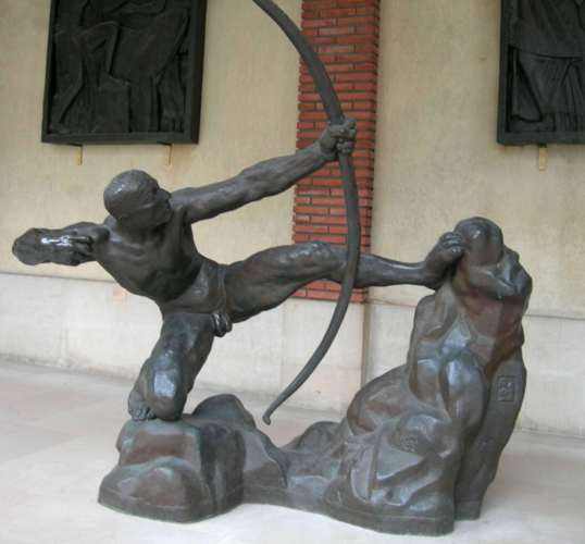 Antoine Bourdelle : Hrakls tue les oiseaux du lac Stymphale