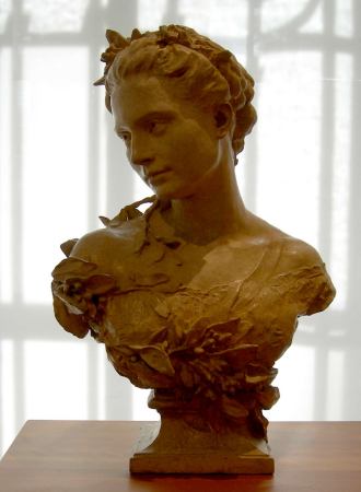 Jean-Baptiste Carpeaux : Madame Jean-Baptiste Carpeaux en toilette de marie