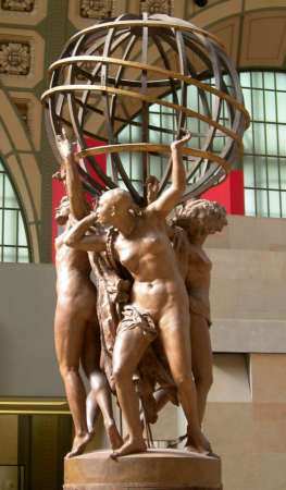 Jean-Baptiste Carpeaux : Les quatre parties du monde soutenant la sphre cleste