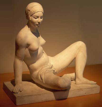 Lon-Ernest Drivier : Baigneuse assise ou Femme au turban